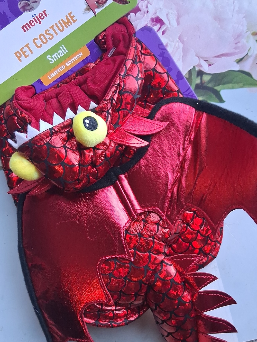 Small Red Dragon Pet Costume